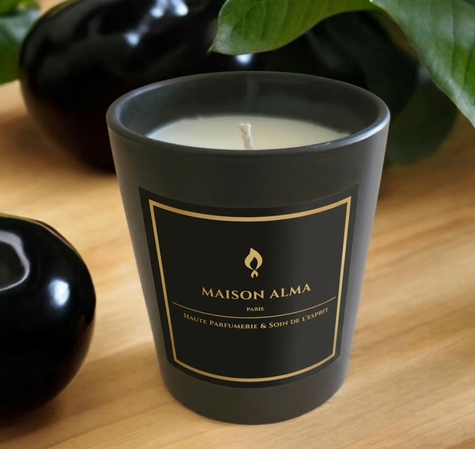 Bougie "Nuit Noire" - Maison Alma